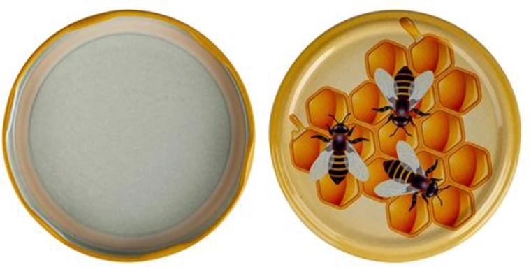 Pokrovčki Twist za vlagalne kozarce 82 mm, čebelica, 10 kos