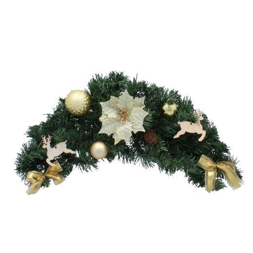 Viseči božični okrasek 60 cm v zlati barvi