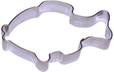 Nerjavno jekleno modelček za piškote – krap, set 10 kosov