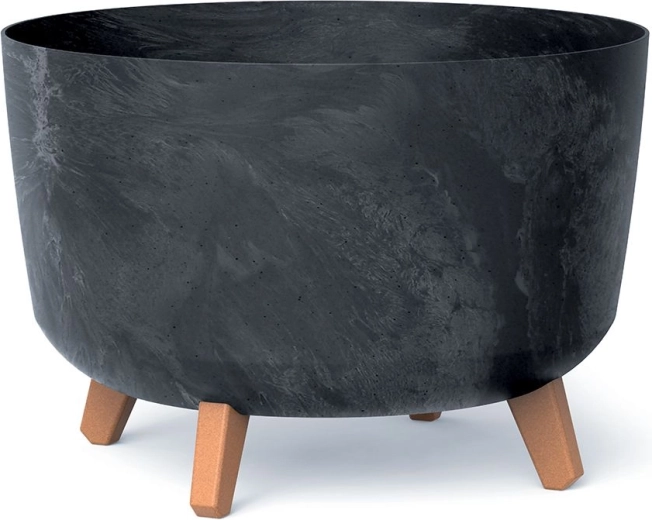 Cvetlični lonec Gracia Beton Effect 39 cm antracit