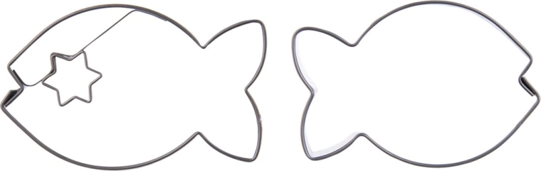 Nerjaveči izrezovalniki riba, set 2 kos