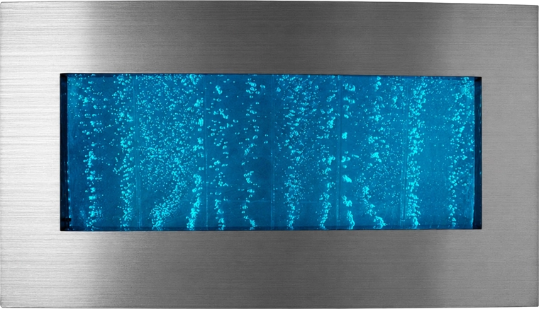 Viseča mehurčkasta vodna stena z RGB LED osvetlitvijo 95 × 55 × 11,5 cm