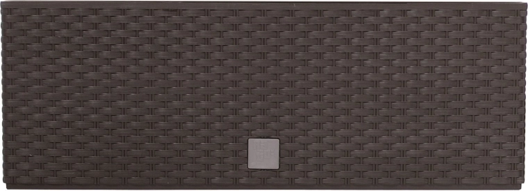 Plastično ratanasto korito z vložkom 58 cm, umbra