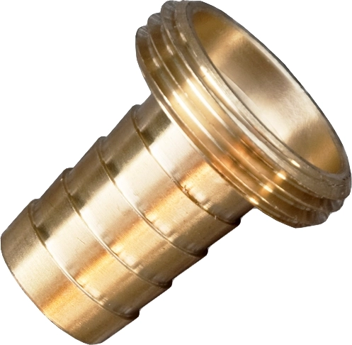 Medeninasti adapter z zunanjim navojem 25 mm