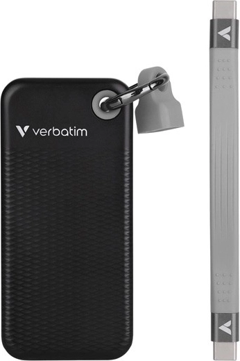 Verbatim žepni SSD 1 TB USB-C črn/siv