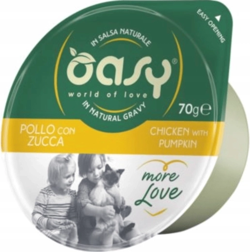 Oasy More Love piščanec z bučo – lonček 70 g