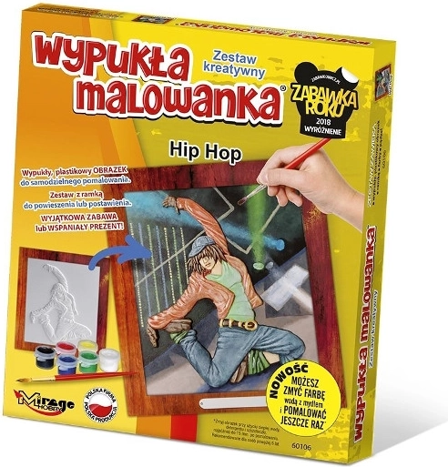 Izbočeno slikanje – Hip Hop plesalec (ustvarjalni komplet)