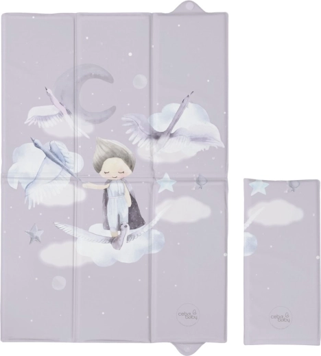 Ceba Baby potovalna previjalna podloga Basic Wild Swans 60 × 40 cm