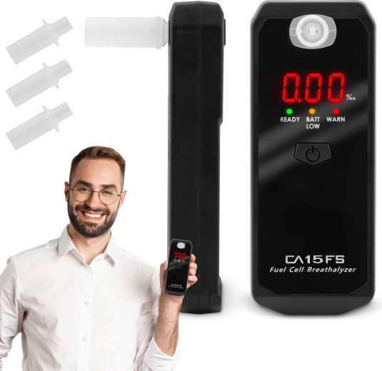 Alkotest CA15FS z elektrokemičnim senzorjem in 3 ustniki