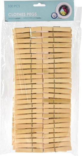 Bambusaste ščipalke za perilo 100 kos