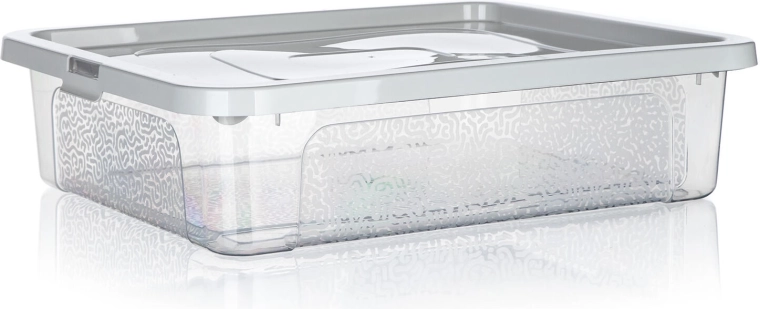 Shrambna škatla MULTIBOX 10 l s pokrovom in sponkami, 40 × 33 × 10 cm