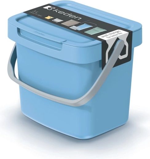 Koš za odpadke 3 l svetlo moder SYSTEMA Q COLLECT