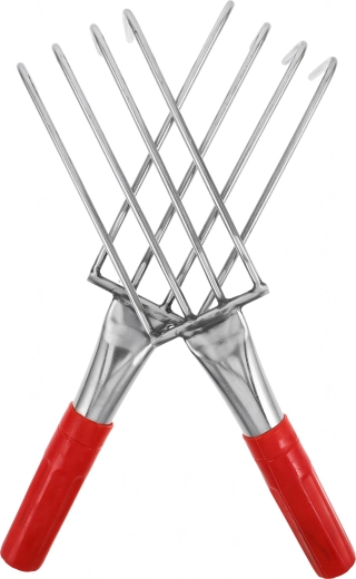 Ročni vrtni kultivator (mini grabljice) 4 zobci 32 cm