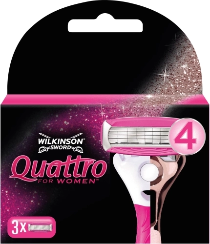 Wilkinson Quattro for Women Rosegold Replacement Heads 3 pcs