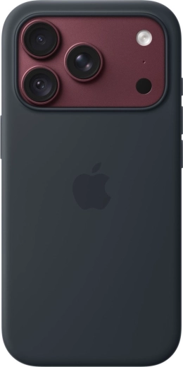 Apple silicone case with MagSafe for iPhone 18 Pro – dark blue