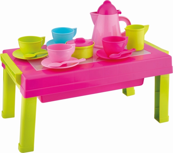 Androni kavni komplet s zložljivo mizico 2 v 1 – 17 kosov