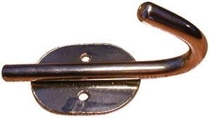 Stenski obešalnik Mono Mini, nikel, 40 × 80 mm
