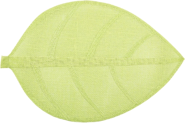 Zelena pogrinjkovalna podloga v obliki lista 33 × 48 cm