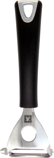 Lupilec za zelenjavo s črnim ročajem