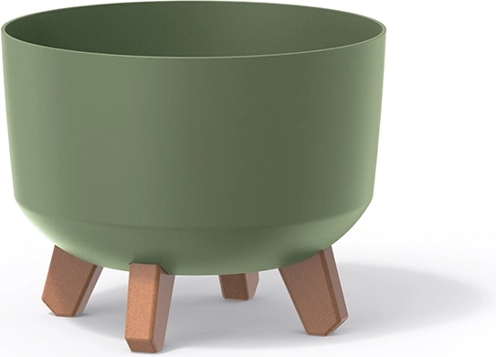 Cvetlični lonec Gracia Standard, zemeljsko zelen, premer 23,8 cm
