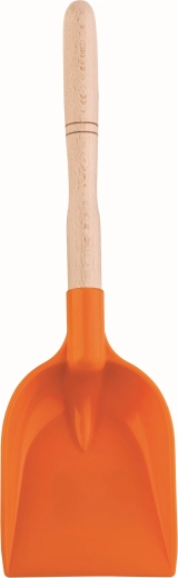Androni otroška lopatka z lesenim ročajem 34 cm oranžna