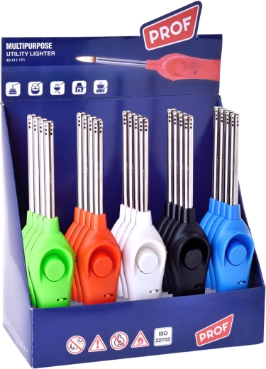 Prof polnilni plamenski vžigalnik z otroškim varovalom 23,5 cm