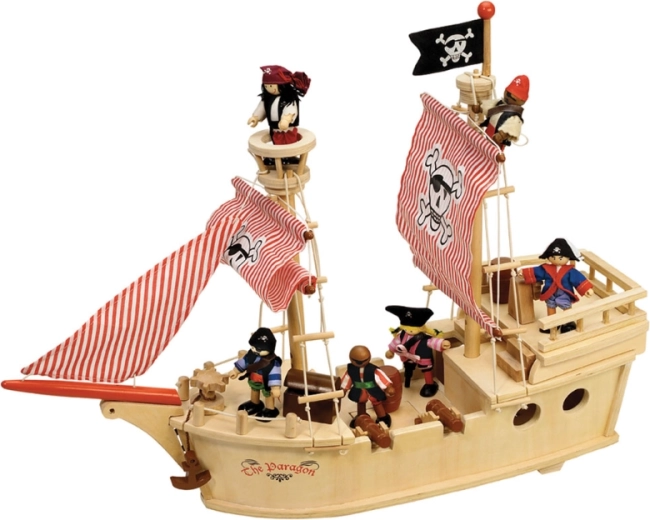 Tidlo lesena piratska ladja