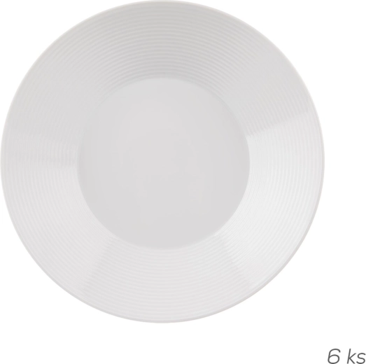 Globok krožnik Mona – črta 22 cm, set 6 kosov