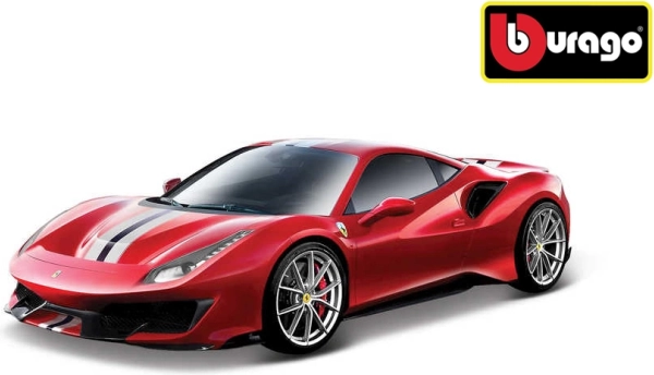 Kovinski model Bburago Ferrari 488 Pista 1:24 rdeč