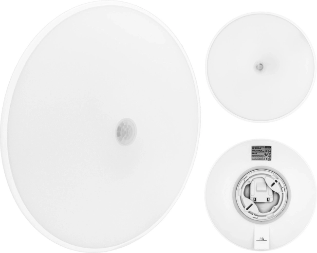 Maclean LED ceiling light with PIR motion sensor