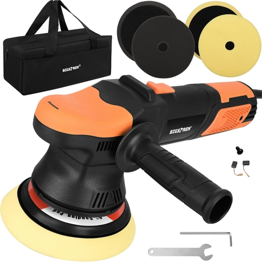Bigstren 900 W electric orbital polisher DA 125 with speed control