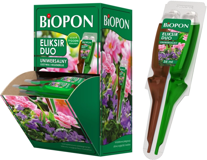 Biopon Eliksir Duo za hitro regeneracijo in prehrano okrasnih rastlin