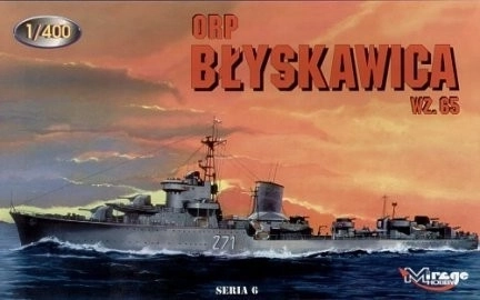 Plastični model ORP Błyskawica wz. 65