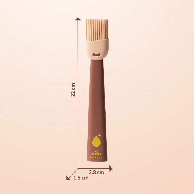 Silikonski čopič za kolače in meso - rjav