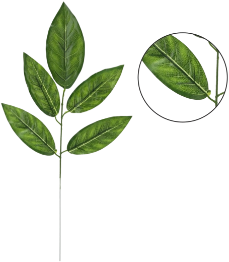 Komplet umetnih vejic manga, 59 cm, zelene (12 kos)