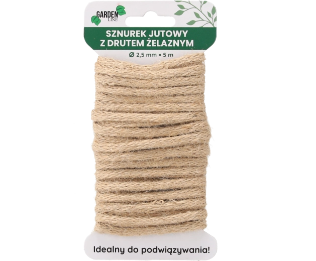 Jutasta vrvica z vezalno žico 2,5 mm × 5 m