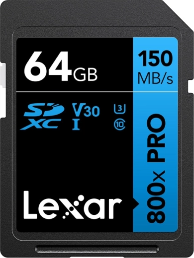 Pomnilniška kartica Lexar Professional 800x Pro SDXC 64 GB
