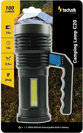Technik MT-C20 handheld camping flashlight with dual light (COB + CREE XPE) - 1 piece