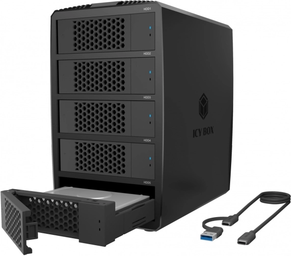 Zunanji RAID ohišje ICY BOX za do 5× SATA diskov 2,5/3,5