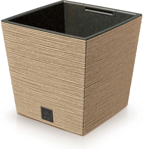Lonec Furu Square Low Eco Wood z vložkom 29,5 cm – naturo