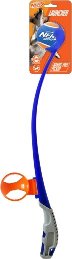 Nerf Dog prozoren metalec žog Air Strike s teniško žogico brez piskanja 41,5 cm