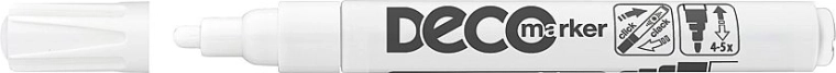 Lakirani označevalnik ICO Deco, bel