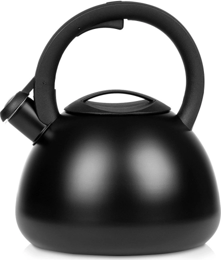Vilde stainless steel whistling kettle, matte black, 2.7 l