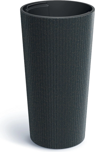 Cvetlični lonec Lamia Slim Eco Wood 25 cm antracit