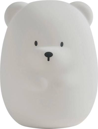 Nattou nočna LED lučka iz silikona – medvedek 16 cm