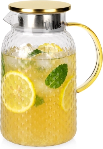 Steklen vrč s pokrovom 1,5 l Vilde