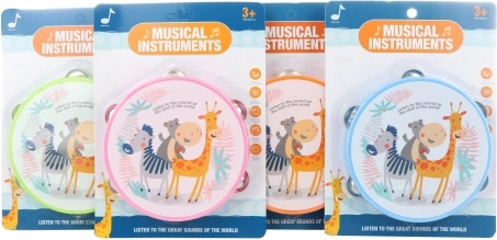 Tamburin z živalicami 16 cm