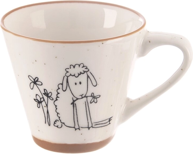 Porcelanasta skodelica za espresso Kmetija – ovčka 70 ml