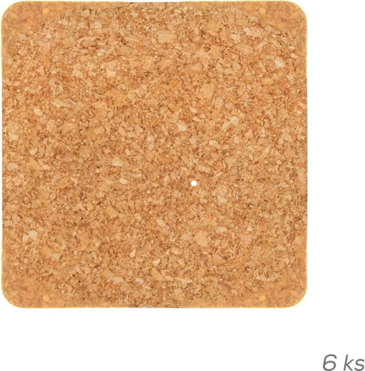 Podstavki iz plute 9,5 × 9,5 cm (6 kosov)