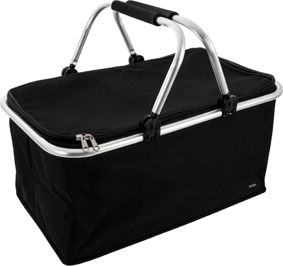 Foldable thermal shopping basket TERMO, black